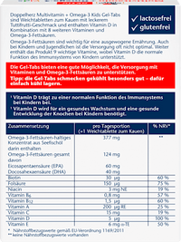 Multivitamin + Omega 3 Kids Gel-Tabs 27 St, 43,2 g