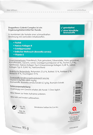 Voedingssupplement voor honden, Joint Complex (30 stuks), 95 g