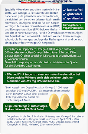 Omega-3 1000 Kapseln 60 St, 42,9 g