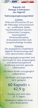 Omega-3 1000 Kapseln 60 St, 42,9 g