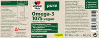 Omega-3 1075 veganistische capsules 80 stuks, 61,2 g