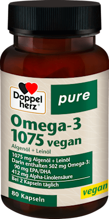 Omega-3 1075 veganistische capsules 80 stuks, 61,2 g