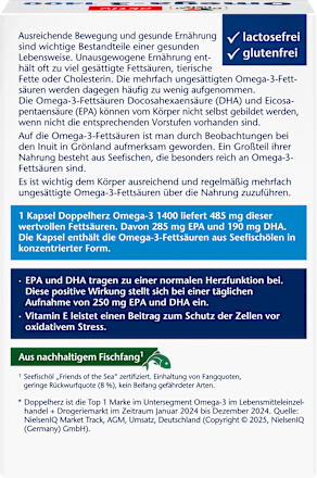 Omega-3 1400 Kapseln 30 St, 59,2 g