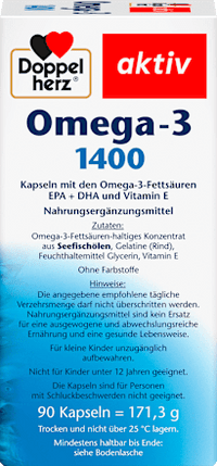 Omega-3 1400 capsules 90 stuks, 171,3 g