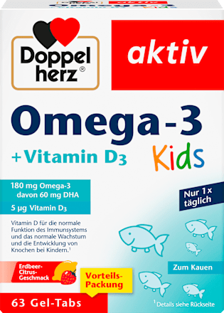 Omega-3 Kids Gel-Tabs 63 St, 81,9 g