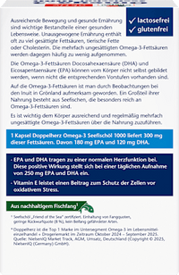 Omega-3 zeevisolie 1000 capsules 80 stuks, 107,8 g