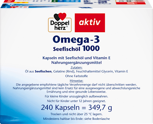 Omega-3 Seefischöl 1000, Kapseln, 240 St