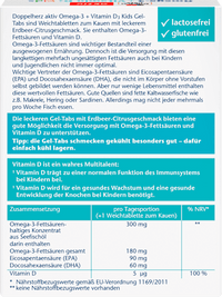 Omega-3 + Vitamin D3 Kids Kautabletten 27 St, 35,1 g