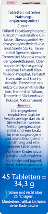 Selen 150 Depot-Tabletten 45 St, 34,3 g