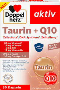 Taurine + Q10 capsules 30 stuks, 24,7 g