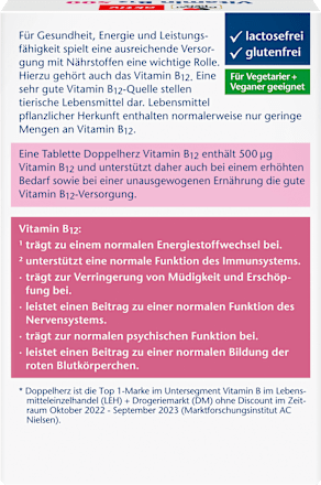 Vitamin B12 500µg Mini Tabletten 30St, 12,1 g