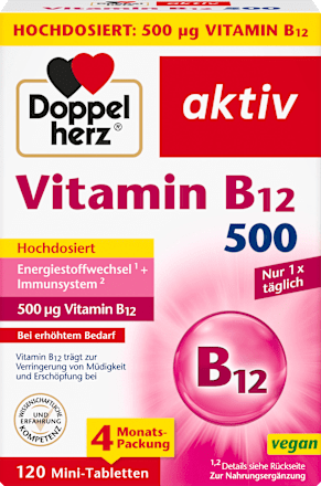 Doppelherz Vitamine B12 500 tabletten 120 stuks, 48,2 g