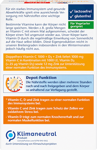 Vitamin C 1000 + D3 + Zink 100 St, 143 g Doppelherz