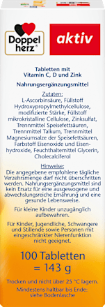 Vitamin C 1000 + D3 + Zink 100 St, 143 g Doppelherz
