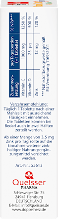 Vitamin C 1000 + D3 + Zink Depot Tabletten 30 St, 42,9 g