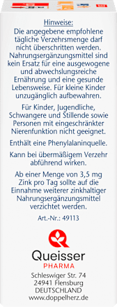 Vitamin C 1000mg + Zink Direct 20 St, 60 g Doppelherz