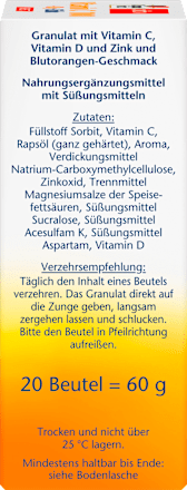 Vitamin C 1000mg + Zink Direct 20 St, 60 g Doppelherz