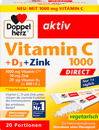Vitamine C 1000mg + Zink Direct 20 stuks, 60 g