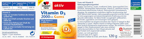 Vitamine D3 2000 IE tandvlees, 120 g