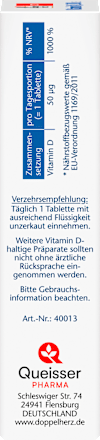Vitamine D3 2000 IE mini tabletten 60 stuks, 24,9 g