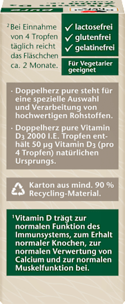 Vitamine D3 2000 IE druppels, 9,2 ml