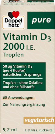Vitamine D3 2000 IE druppels, 9,2 ml