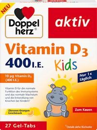 Vitamine D3 400 IE Kids Gel Tabs 27 stuks, 35,1 g