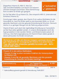 Vitamine D3 400 IE Kids Gel Tabs 27 stuks, 35,1 g