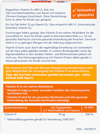 Vitamin D3 400 I.E. Kids Gel-Tabs 27 St, 35,1 g