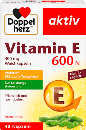 Vitamine E 600N capsules, 40 stuks