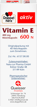 Vitamine E 600N capsules, 40 stuks
