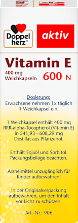 Vitamine E 600N capsules, 40 stuks