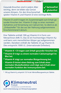 Vitamin K2 + D3 1000IE Tabletten 120 St, 52,4 g Doppelherz