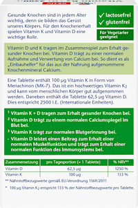 Vitamin K2 + D3 2500 I.E. Tabletten 30 St, 13,1 g