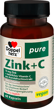 Zink + C capsules 60 stuks, 30 g