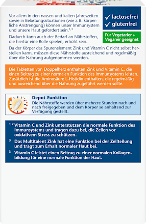Zink + Histidin + Vitamin C Depot Tabletten 100 St, 108 g