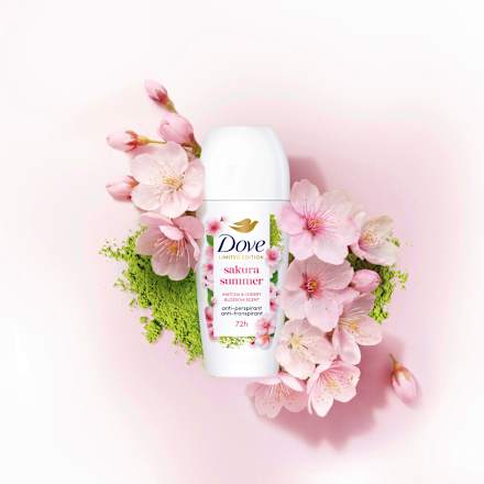 Antitranspirant Deo Roll-on sakura summer Matcha & Cherry Blossom Scent, 50 ml