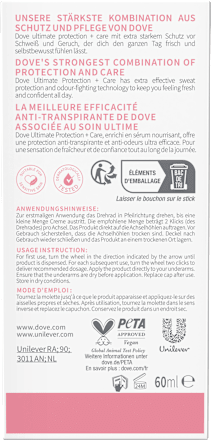Antitranspirant Deocreme ultimate protection +care pomegranate & lemon verbena, 60 ml