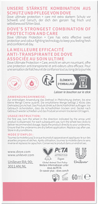 Antitranspirant Deocreme ultimate protection +care pomegranate & lemon verbena, 60 ml