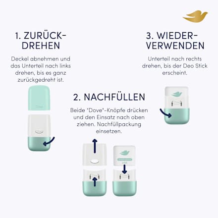 Antitranspirant Deostick Jasmin- & Bergamottenduft, Nachfüllpack, 35 ml