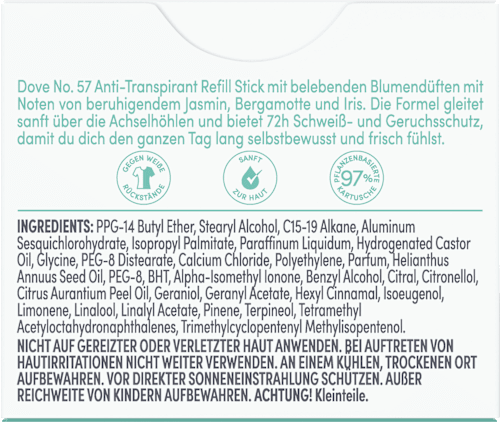 Antitranspirant Deostick Jasmin- & Bergamottenduft, Nachfüllpack, 35 ml