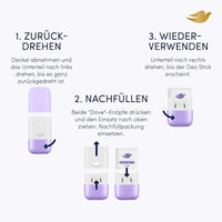 Antitranspirant Deostick Veilchen- & Tonkabohnenduft, Nacfüllpack, 35 ml