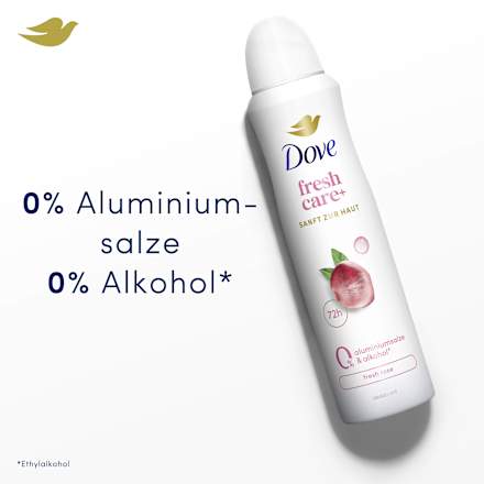 Deospray fresh+care  rose, 150 ml