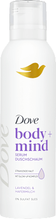 Duschschaum body+mind Lavendel & Hafermilch, 200 ml