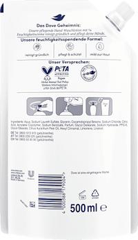 Flüssigseife, pflegende Handwaschlotion, Nachfüllpack, 500 ml