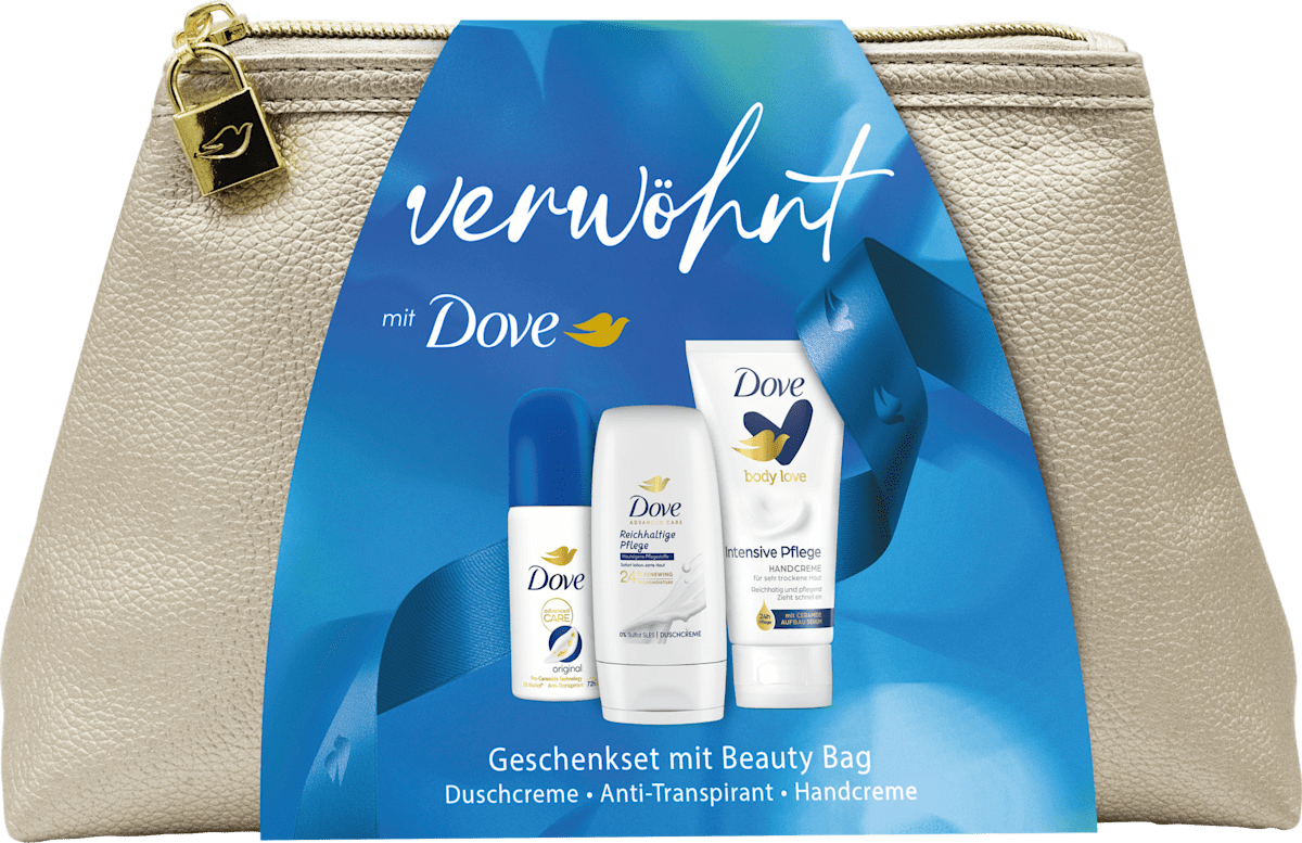 Geschenkset verwöhnt mit Dove Minis + Washbag 3tlg, 1 St