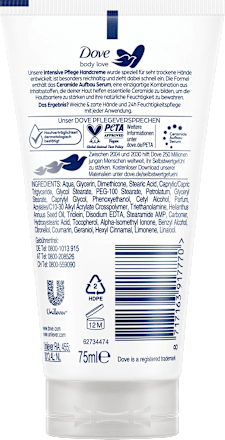 Handcreme intensive Pflege, 75 ml Dove
