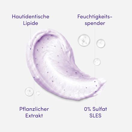 Körperpeeling body+mind Lavendel & Hafermilch, 295 ml