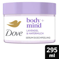 Körperpeeling body+mind Lavendel & Hafermilch, 295 ml