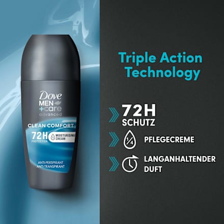 Antitranspirant Roll-On Advanced Clean Comfort, 50 ml